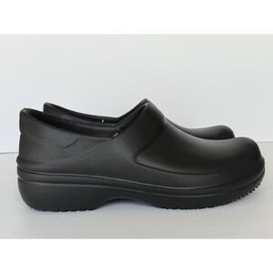 NEW Crocs NERIA PRO II‎ LiteRide Work Clogs Women's Sz 12 Black Slip Resistant